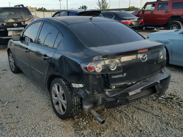 JM1BK32G681168777 - 2008 MAZDA 3 I BLACK photo 3