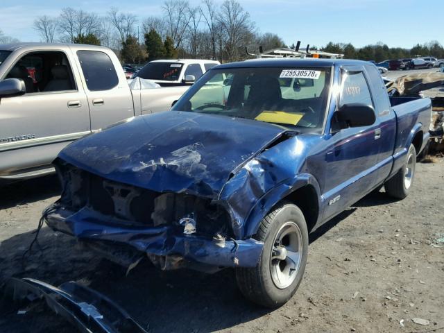 1GCCS19W5YK127718 - 2000 CHEVROLET S TRUCK S1 BLUE photo 2