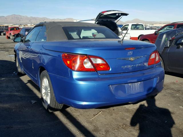 1C3LC55R48N119360 - 2008 CHRYSLER SEBRING TO BLUE photo 3