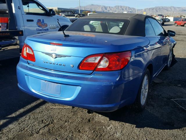 1C3LC55R48N119360 - 2008 CHRYSLER SEBRING TO BLUE photo 4