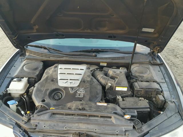 KMHFC46F37A243628 - 2007 HYUNDAI AZERA SE BLUE photo 7