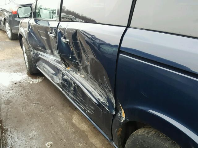 5N1BV28U07N110584 - 2007 NISSAN QUEST S BLUE photo 10