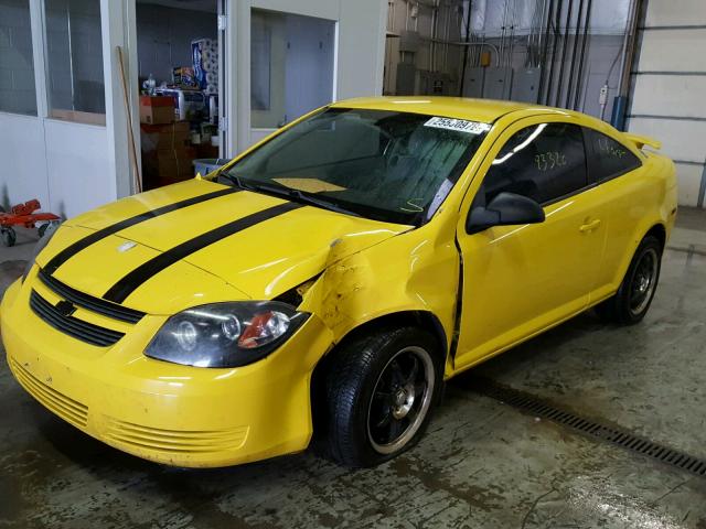 1G1AK18F487200128 - 2008 CHEVROLET COBALT LS YELLOW photo 2