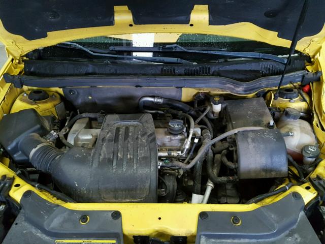 1G1AK18F487200128 - 2008 CHEVROLET COBALT LS YELLOW photo 7