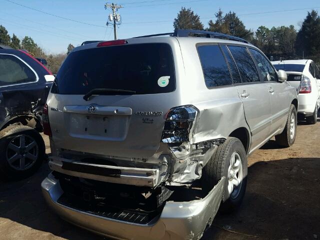 JTEDP21A370139867 - 2007 TOYOTA HIGHLANDER SILVER photo 4