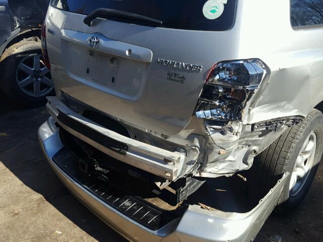 JTEDP21A370139867 - 2007 TOYOTA HIGHLANDER SILVER photo 9