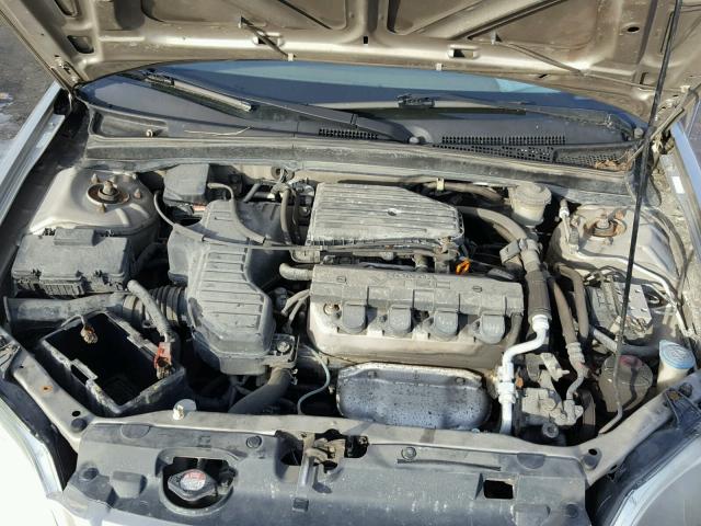 1HGES26713L019550 - 2003 HONDA CIVIC EX SILVER photo 7