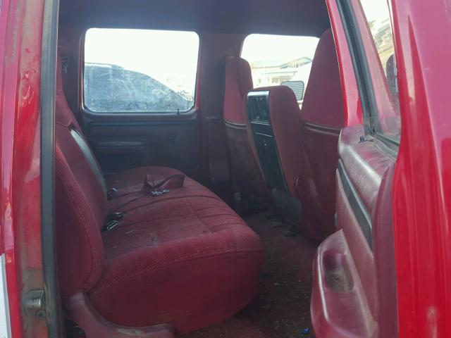 1FTJW36F7VEB19674 - 1997 FORD F350 RED photo 6