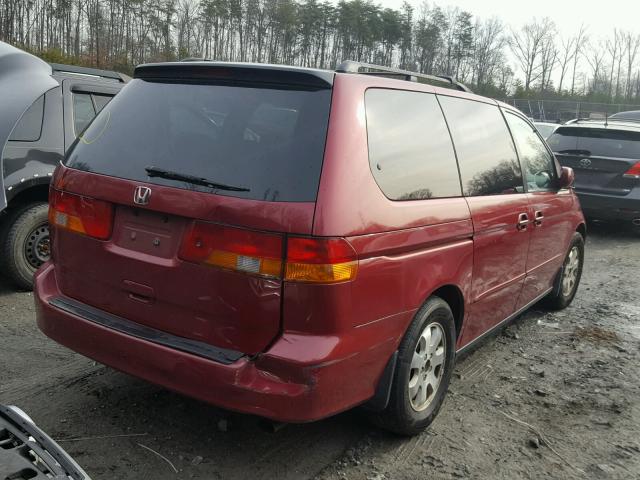 5FNRL18013B032700 - 2003 HONDA ODYSSEY EX BURGUNDY photo 4