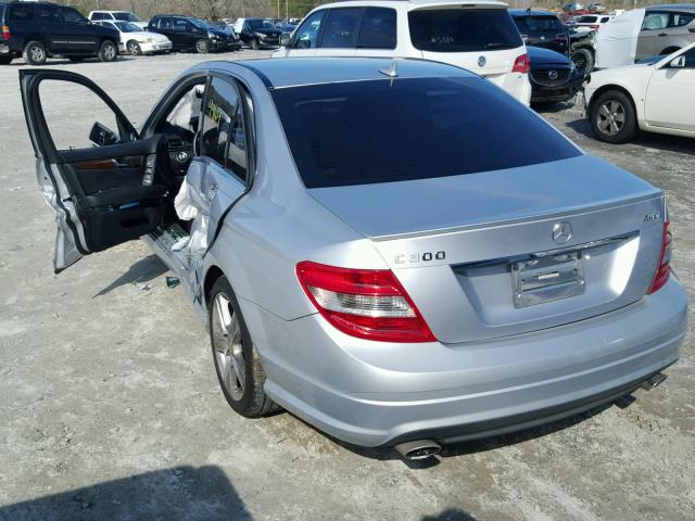 WDDGF8BB2BR178202 - 2011 MERCEDES-BENZ C 300 4MAT SILVER photo 3