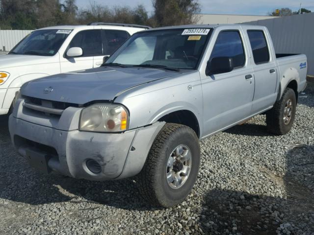 1N6ED27Y71C343158 - 2001 NISSAN FRONTIER C SILVER photo 2