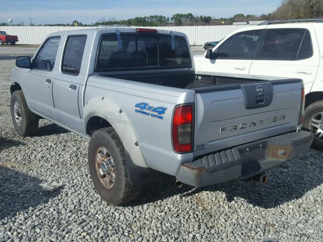 1N6ED27Y71C343158 - 2001 NISSAN FRONTIER C SILVER photo 3