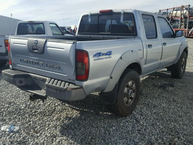 1N6ED27Y71C343158 - 2001 NISSAN FRONTIER C SILVER photo 4