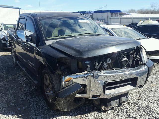 1N6BA07D58N347690 - 2008 NISSAN TITAN XE BLACK photo 1