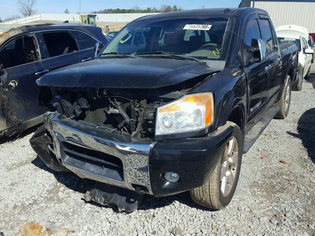 1N6BA07D58N347690 - 2008 NISSAN TITAN XE BLACK photo 2