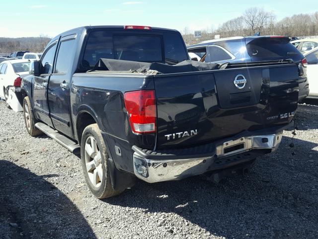 1N6BA07D58N347690 - 2008 NISSAN TITAN XE BLACK photo 3