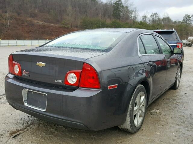 1G1ZA5E05A4122379 - 2010 CHEVROLET MALIBU LS CHARCOAL photo 4