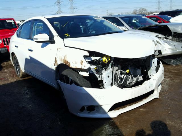 3N1AB7AP8HY212166 - 2017 NISSAN SENTRA S WHITE photo 1