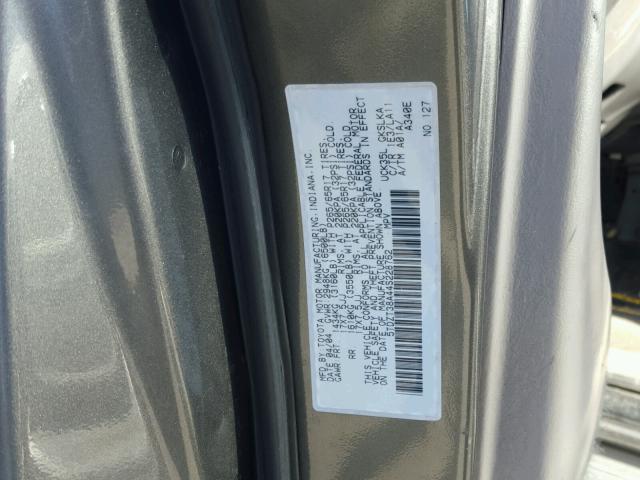 5TDZT38A44S228762 - 2004 TOYOTA SEQUOIA LI GRAY photo 10