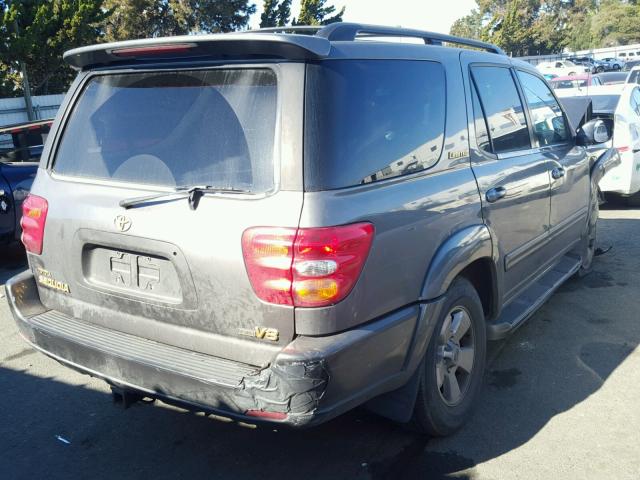 5TDZT38A44S228762 - 2004 TOYOTA SEQUOIA LI GRAY photo 4