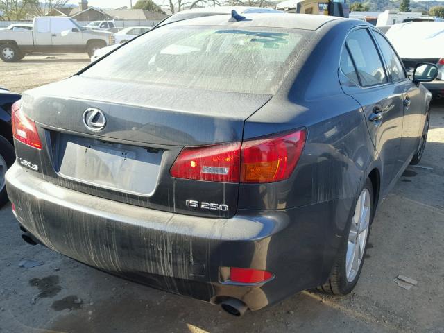 JTHBK262175038131 - 2007 LEXUS IS 250 CHARCOAL photo 4