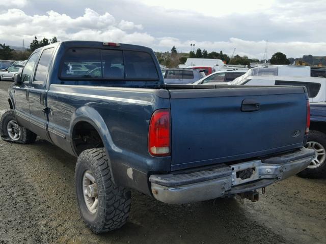 1FTSW31F7XEA01008 - 1999 FORD F350 SRW S GREEN photo 3