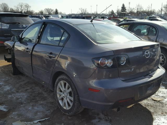 JM1BK32F381852595 - 2008 MAZDA 3 I GRAY photo 3