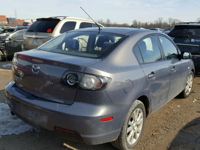 JM1BK32F381852595 - 2008 MAZDA 3 I GRAY photo 4