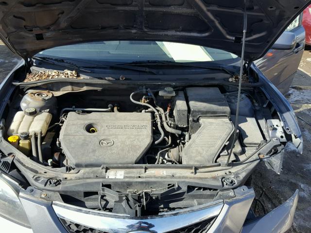 JM1BK32F381852595 - 2008 MAZDA 3 I GRAY photo 7