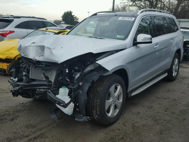 4JGDF6EE3HA902618 - 2017 MERCEDES-BENZ GLS 450 4M SILVER photo 2