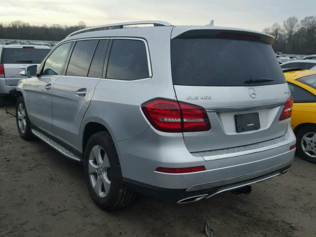 4JGDF6EE3HA902618 - 2017 MERCEDES-BENZ GLS 450 4M SILVER photo 3