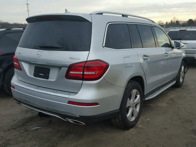 4JGDF6EE3HA902618 - 2017 MERCEDES-BENZ GLS 450 4M SILVER photo 4