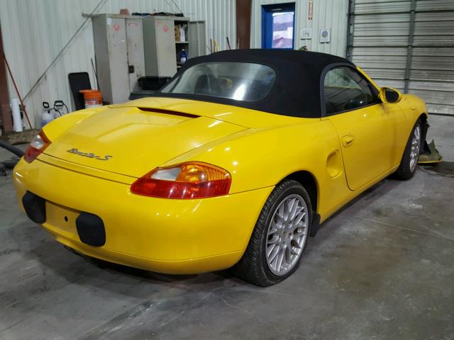 WP0CB29821U662216 - 2001 PORSCHE BOXSTER S YELLOW photo 4