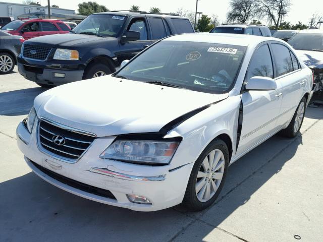 5NPEU46F19H473905 - 2009 HYUNDAI SONATA SE WHITE photo 2