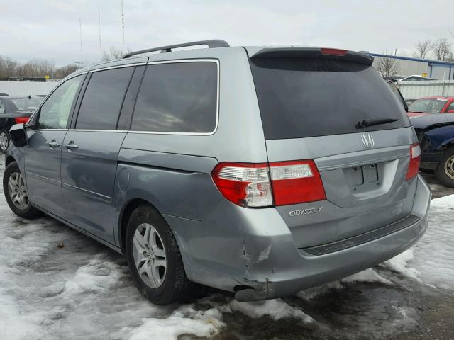 5FNRL38606B055423 - 2006 HONDA ODYSSEY EX GRAY photo 3