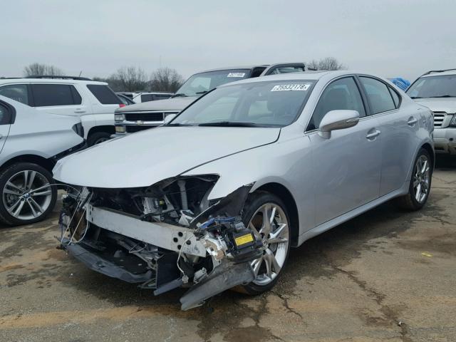 JTHBE262795021988 - 2009 LEXUS IS 350 SILVER photo 2