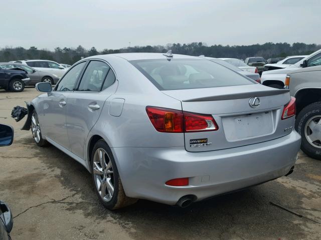 JTHBE262795021988 - 2009 LEXUS IS 350 SILVER photo 3