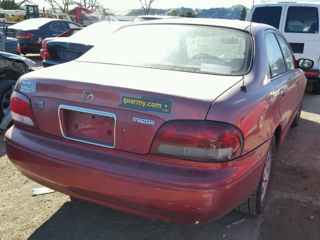 1YVGF22C7W5713662 - 1998 MAZDA 626 DX RED photo 4