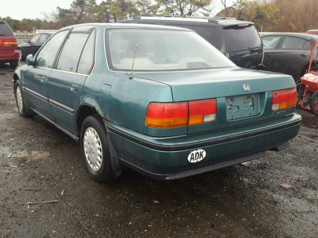 1HGCB7651NA199971 - 1992 HONDA ACCORD LX GREEN photo 3