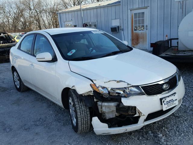 KNAFU4A24B5378833 - 2011 KIA FORTE EX WHITE photo 1