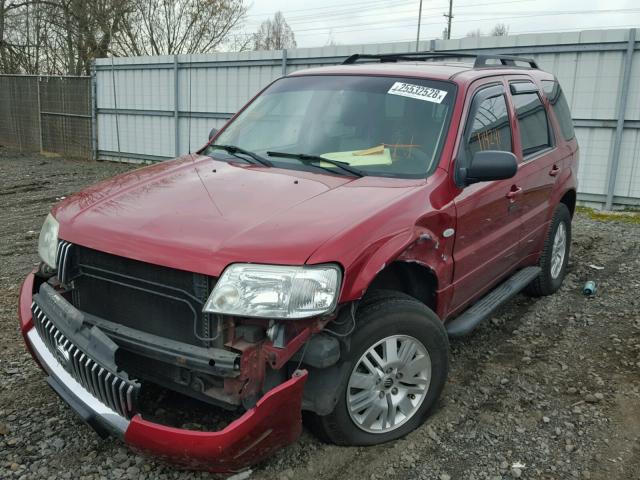 4M2YU57165DJ05185 - 2005 MERCURY MARINER RED photo 2