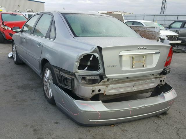 YV1TS91Z341335384 - 2004 VOLVO S80 T6 GRAY photo 3