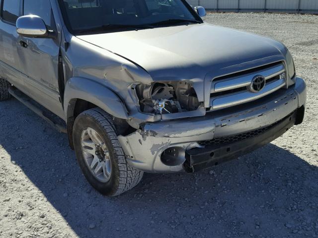 5TBET34105S480037 - 2005 TOYOTA TUNDRA DOU SILVER photo 9