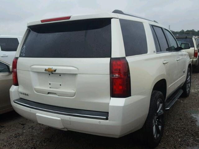 1GNSCCKC4FR572337 - 2015 CHEVROLET TAHOE C150 WHITE photo 4