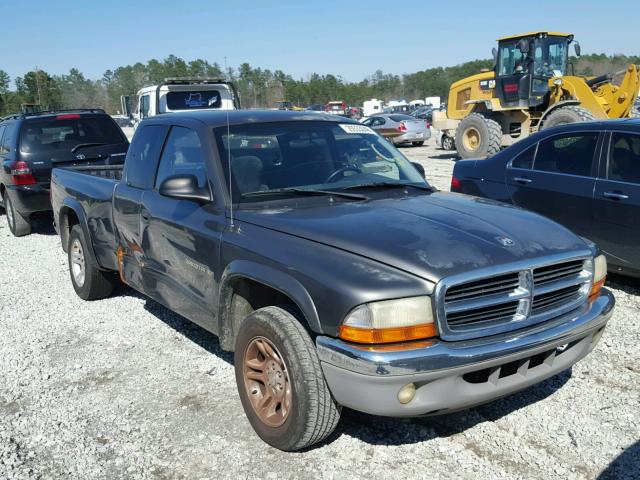 1B7GL42N92S601310 - 2002 DODGE DAKOTA SLT GRAY photo 1