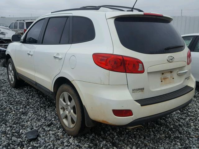 5NMSH13EX9H302276 - 2009 HYUNDAI SANTA FE S WHITE photo 3