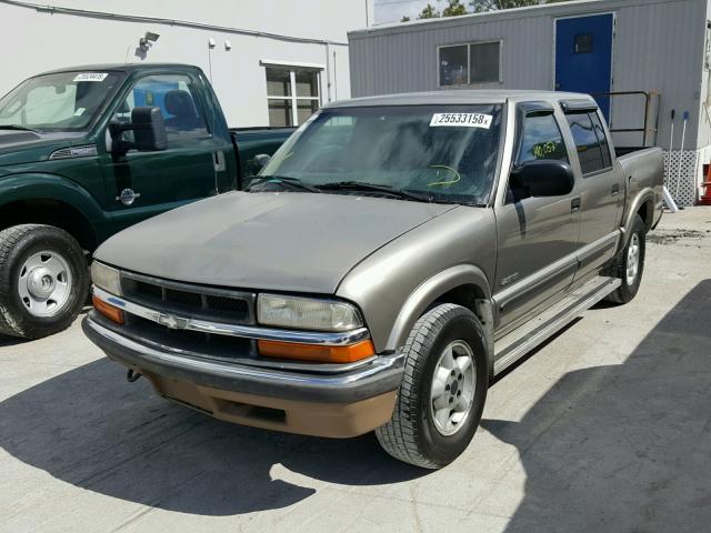 1GCDT13X44K110583 - 2004 CHEVROLET S TRUCK S1 BEIGE photo 2