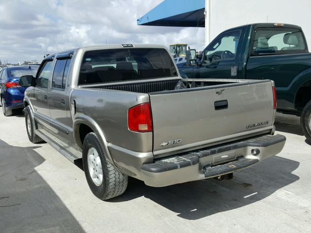 1GCDT13X44K110583 - 2004 CHEVROLET S TRUCK S1 BEIGE photo 3