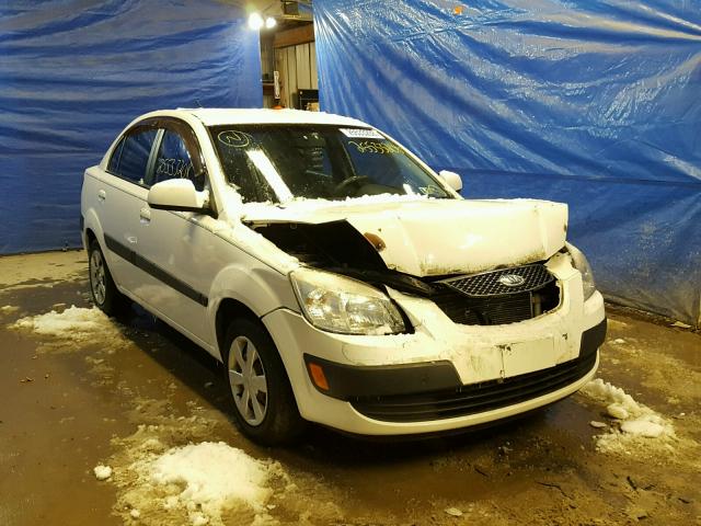 KNADE123866144589 - 2006 KIA RIO WHITE photo 1