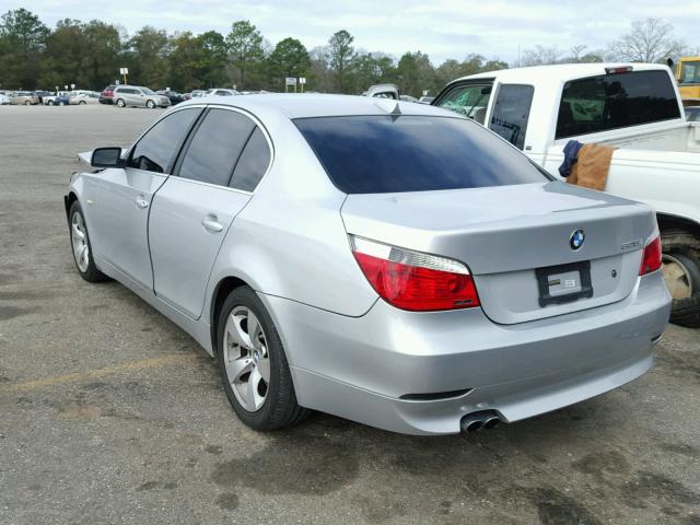 WBANA53554B850138 - 2004 BMW 525 I SILVER photo 3